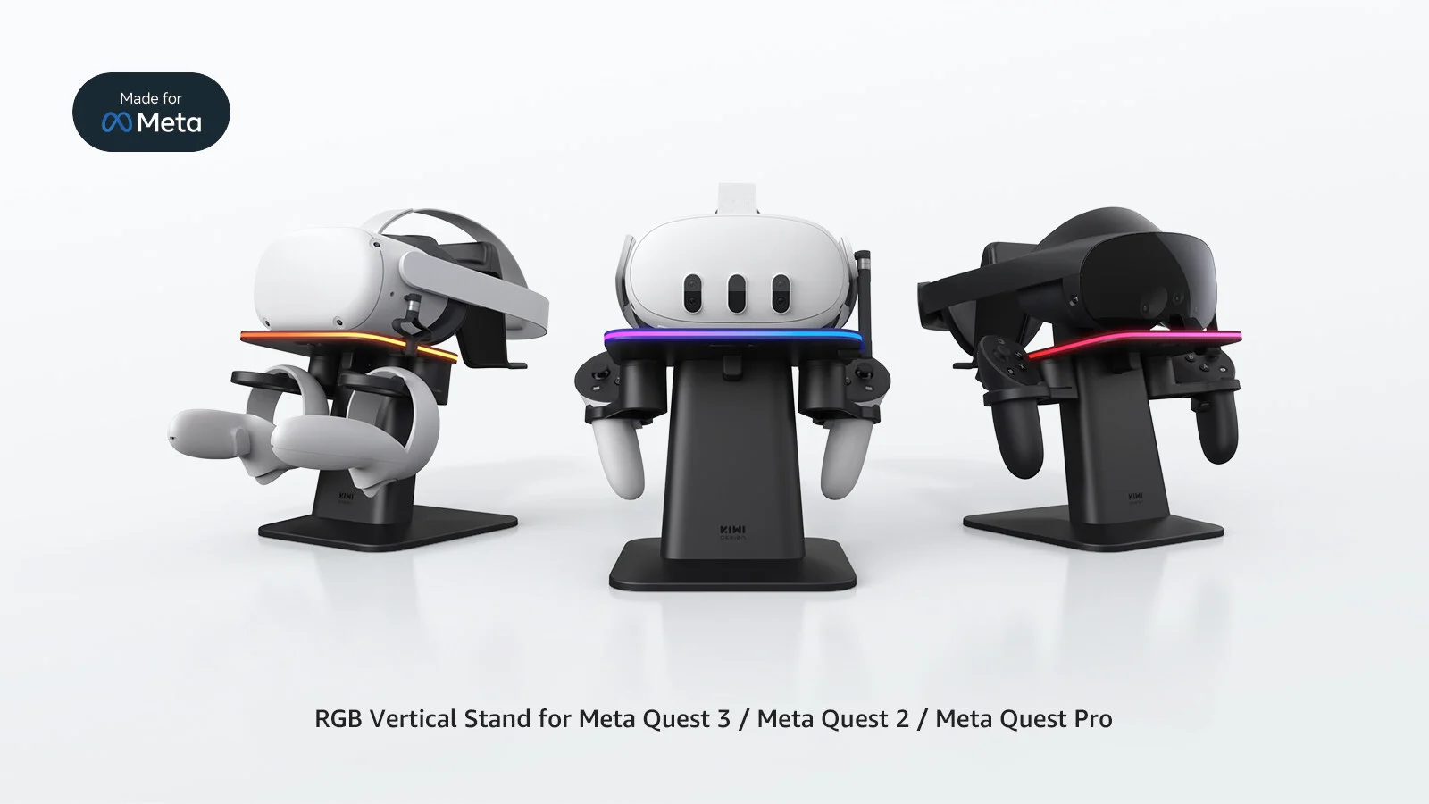 Elevate Your Virtual Reality Experience with KIWI design RGB Vertical Stand, Now Available on Meta's Website