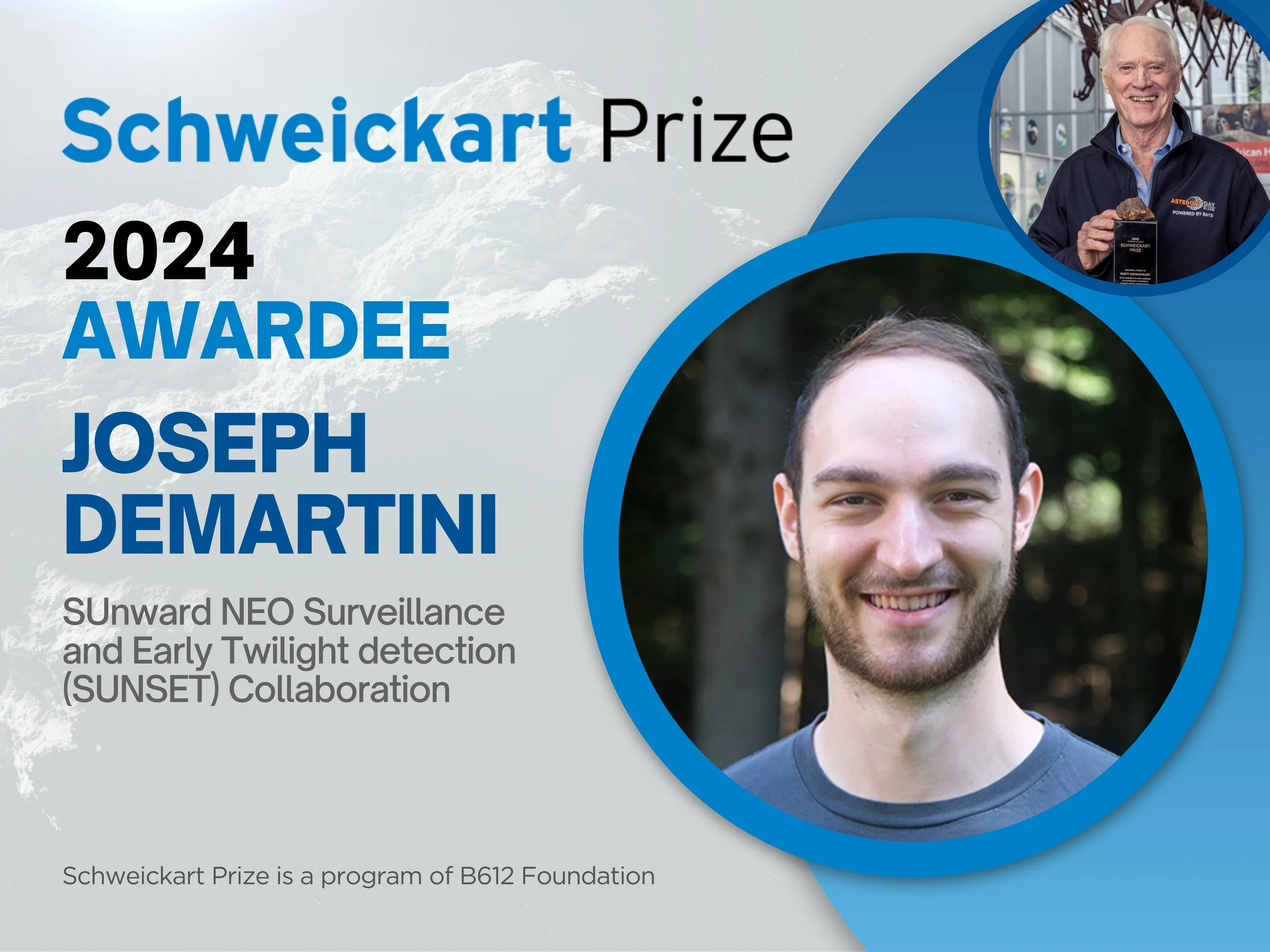 B612 Foundation Announces Inaugural Schweickart Prize Winner