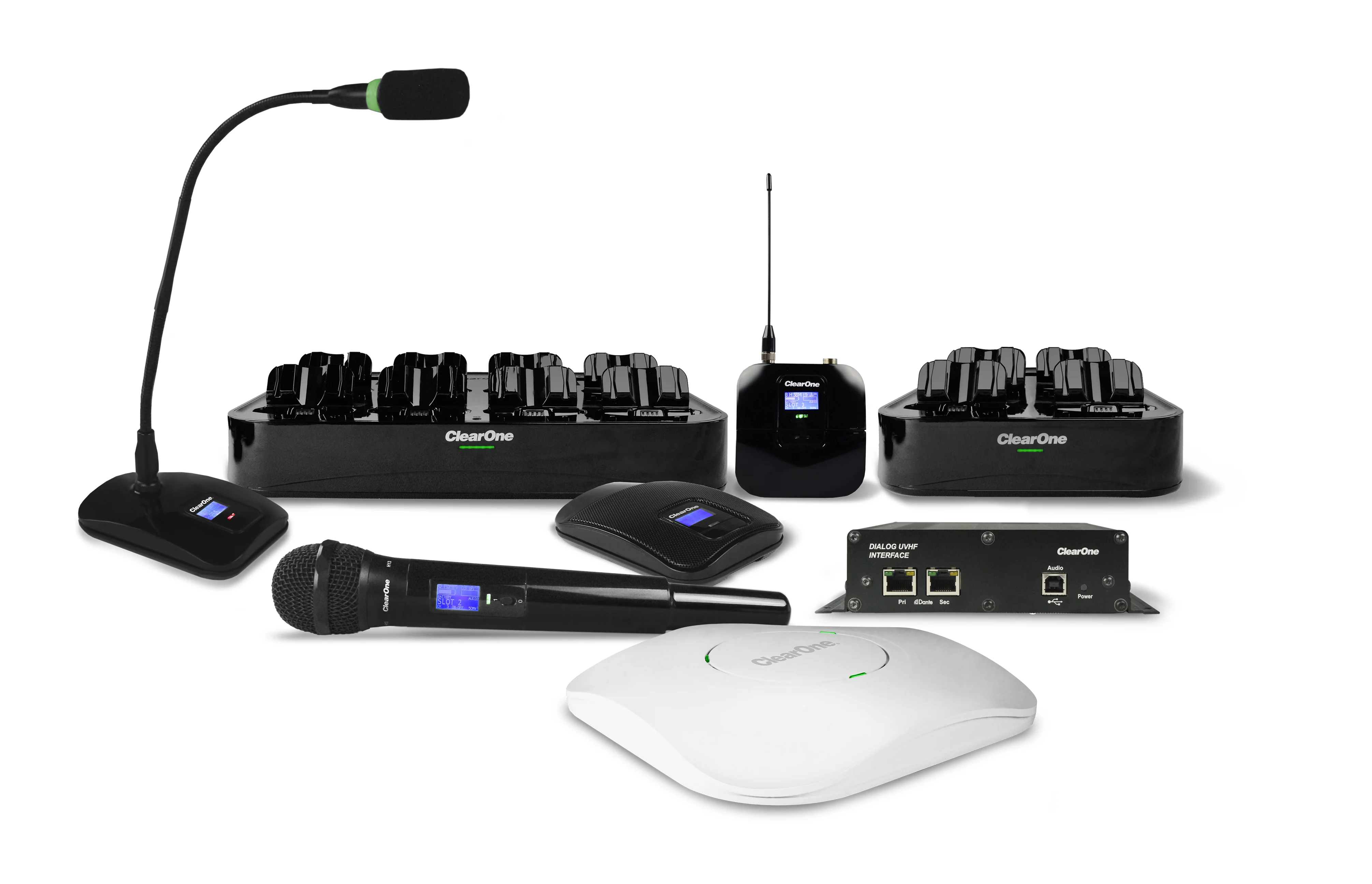 ClearOne Announces the Addition of a 4-Channel Access Point and a 4-Bay Dock for its Award-Winning DIALOG® UVHF Wireless Microphone System