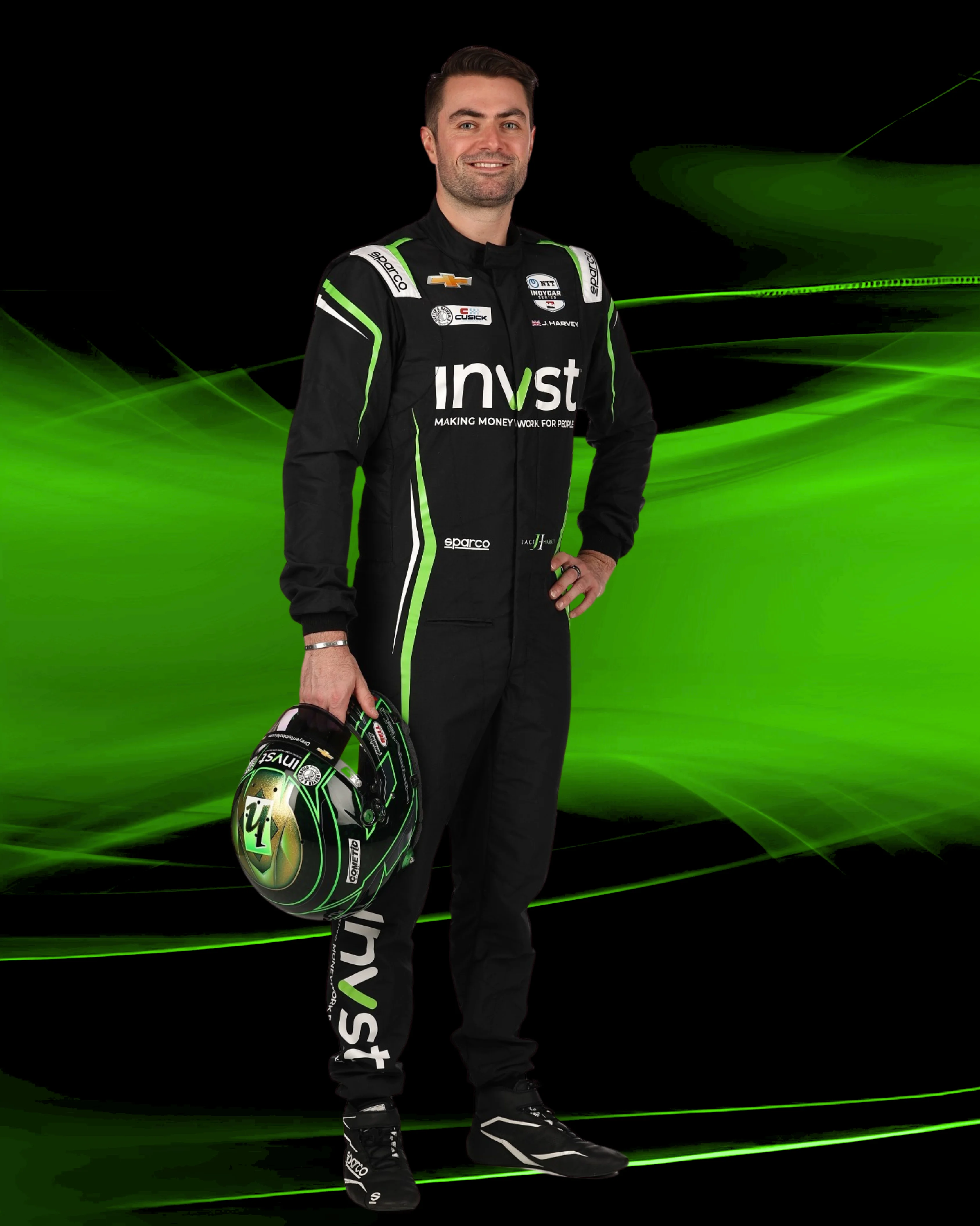 INVST Indy Car and Driver Jack Harvey will be at The Players Tailgate in New Orleans, Sunday February 9th
