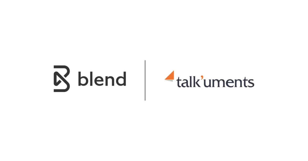 Blend Expands Multilingual Mortgage Solutions with Talk'uments Partnership
