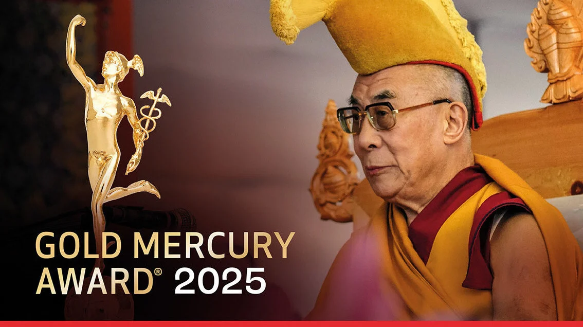 The Dalai Lama wins Gold Mercury Award 2025 For Peace and Sustainability
