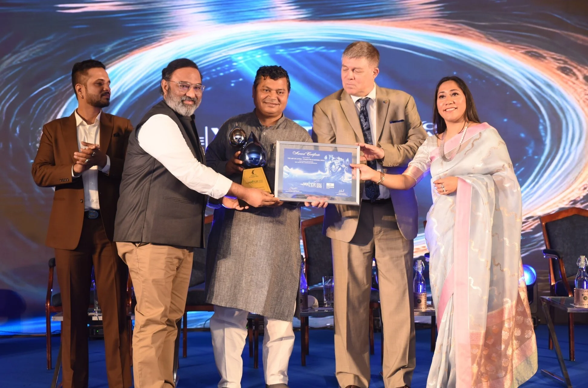 Awarded for Powerful Impact: The Art of Living Crowned Best Rainwater Harvesting NGO