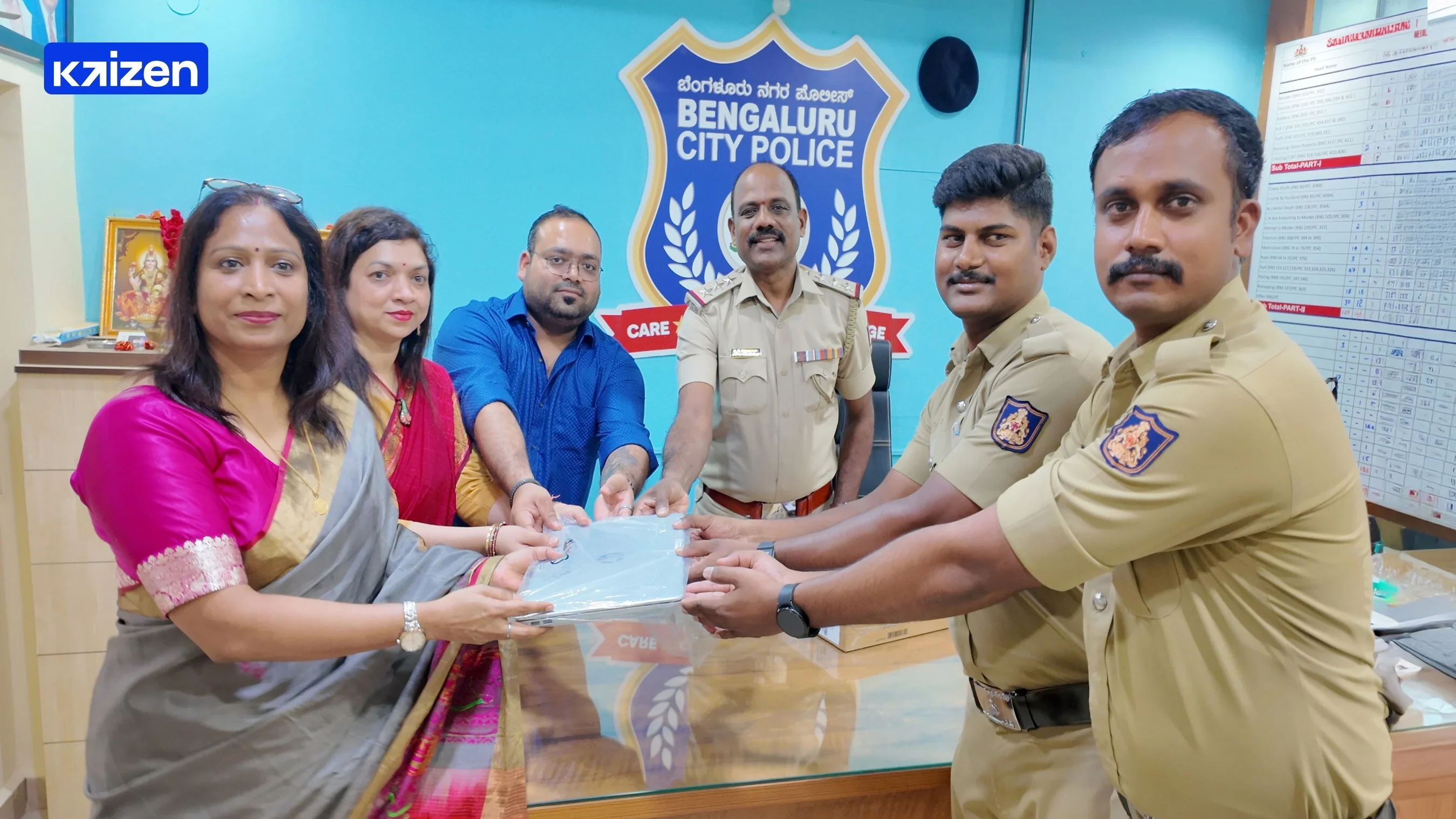 Kaizen Que Pvt. Ltd. Empowers Hulimavu Police Station in Bengaluru with Cutting-Edge Technology to Strengthen Frontline Defenders