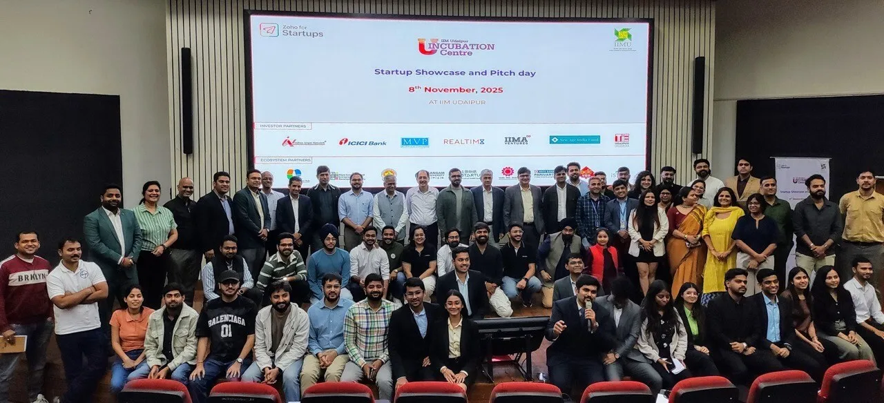 IIM Udaipur Hosts 'Startup Showcase &amp; Pitch Day' Organized by IIM Udaipur Incubation Centre and Saksham - The Entrepreneurship Cell