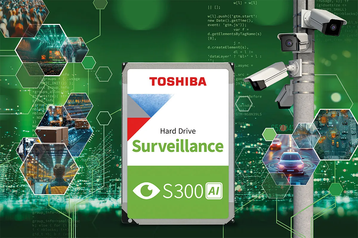 Toshiba Launches S300 AI Surveillance HDD for AI-driven Video Applications