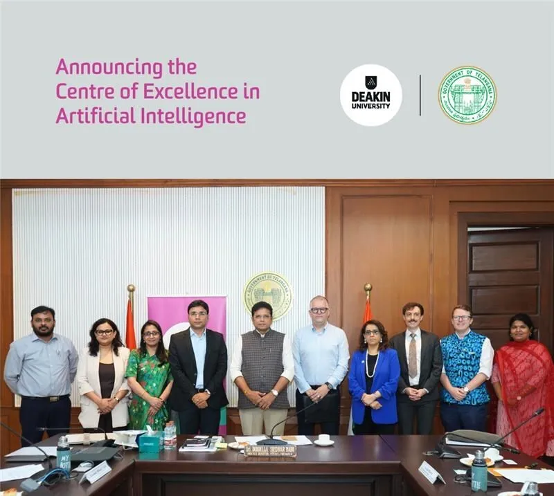 Deakin University and Government of Telangana Announce Intent to Advance AI Innovation in India