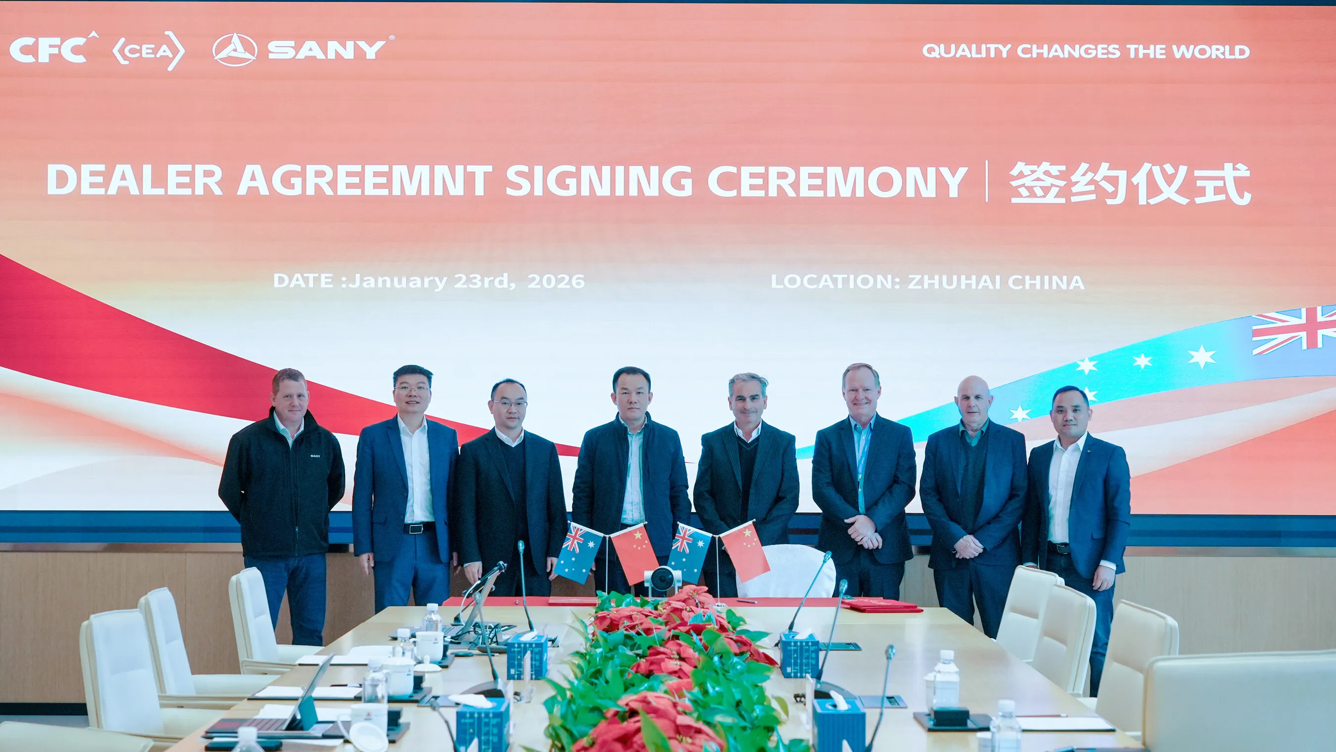 SANY Marine and CEA Forge Strategic Telehandler and Material Handling Partnership in Australia