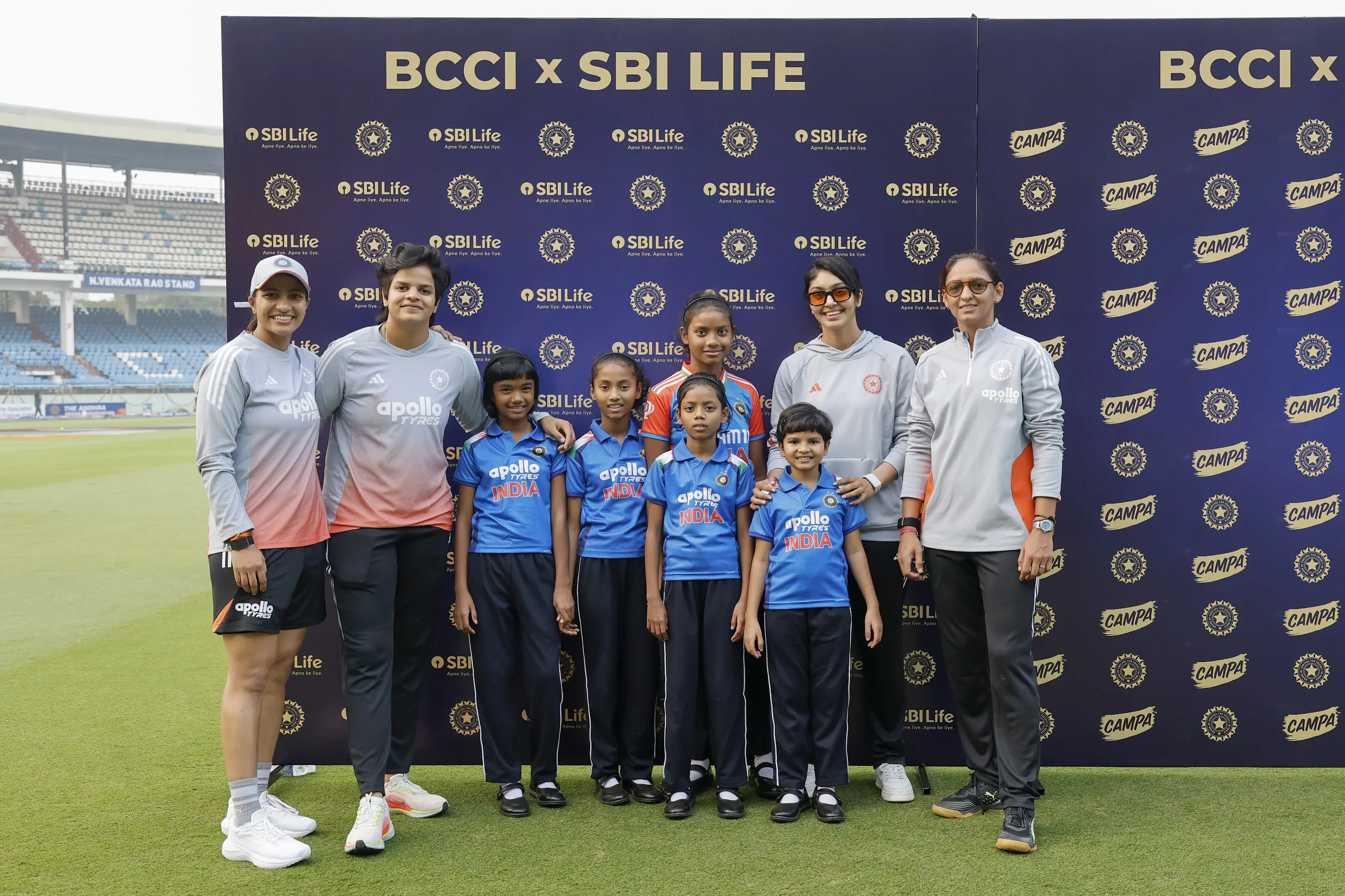 SBI Life &amp; BCCI facilitate a once in a lifetime 'Meet &amp; Greet' for five young girls from Udayan NGO with the Indian Women's Cricket Team