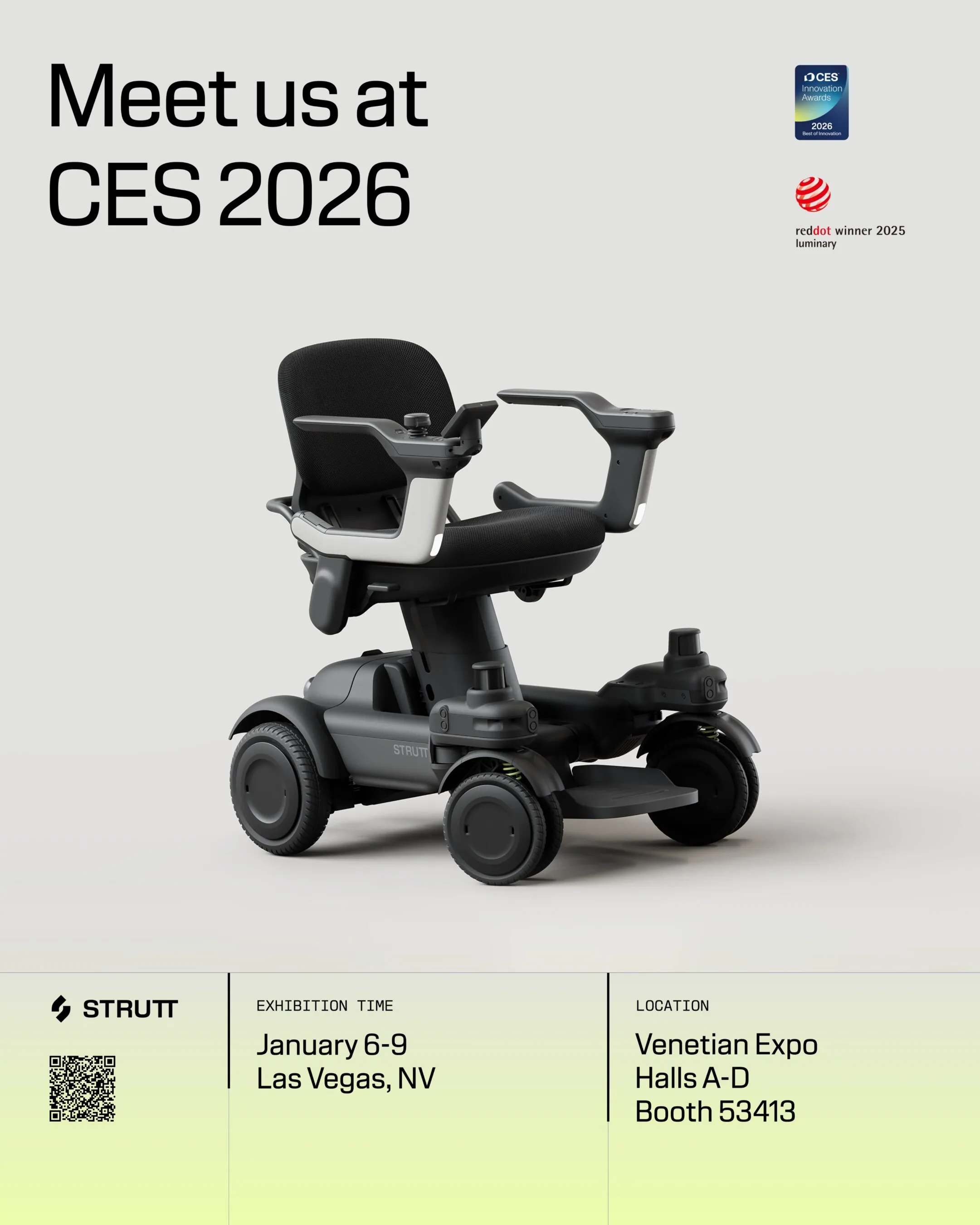 Strutt ev¹ the CES 2026 Best of Innovation Winner Announces Super Early Bird Begins