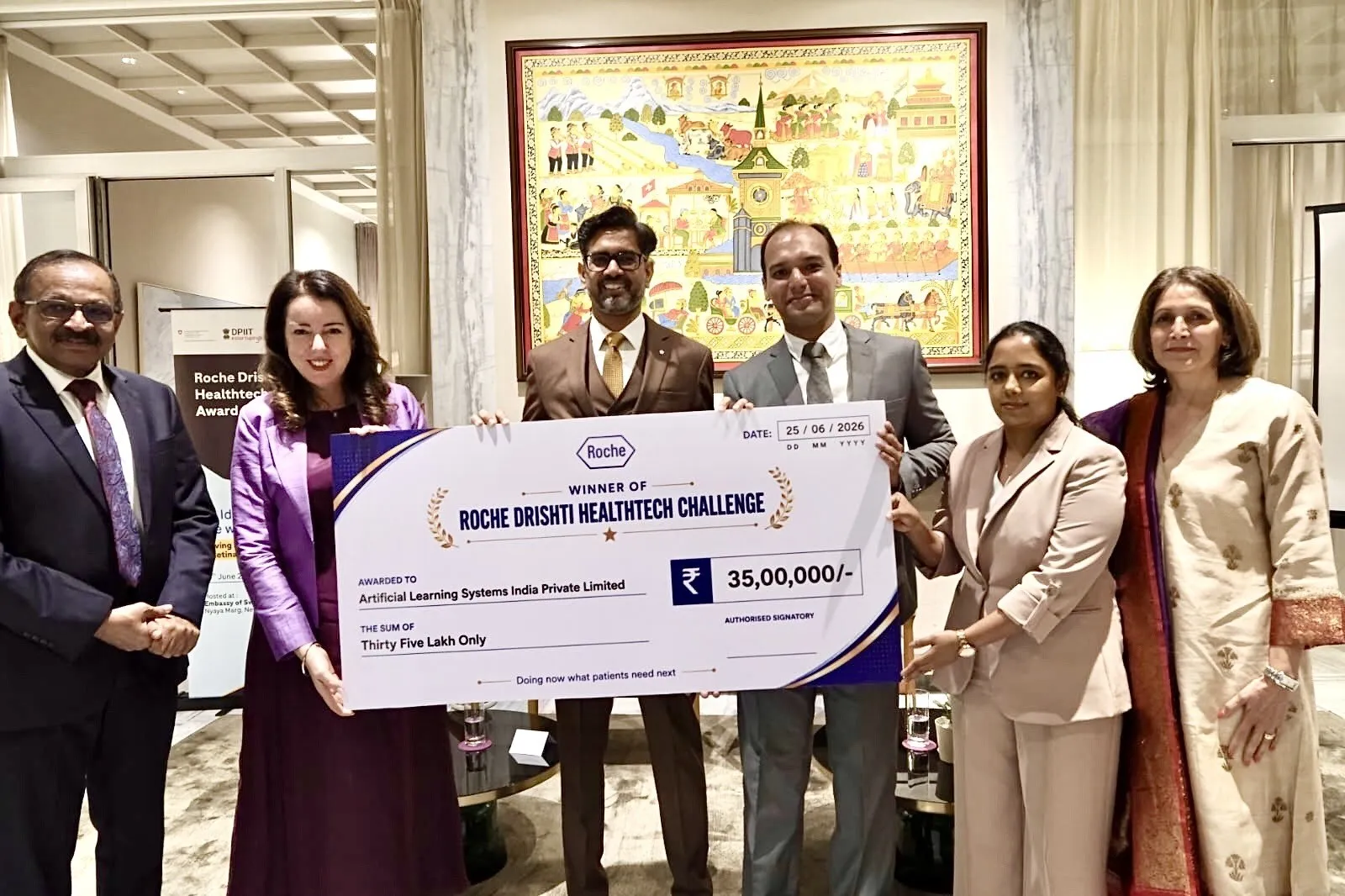 Artelus wins Roche Drishti HealthTech Challenge