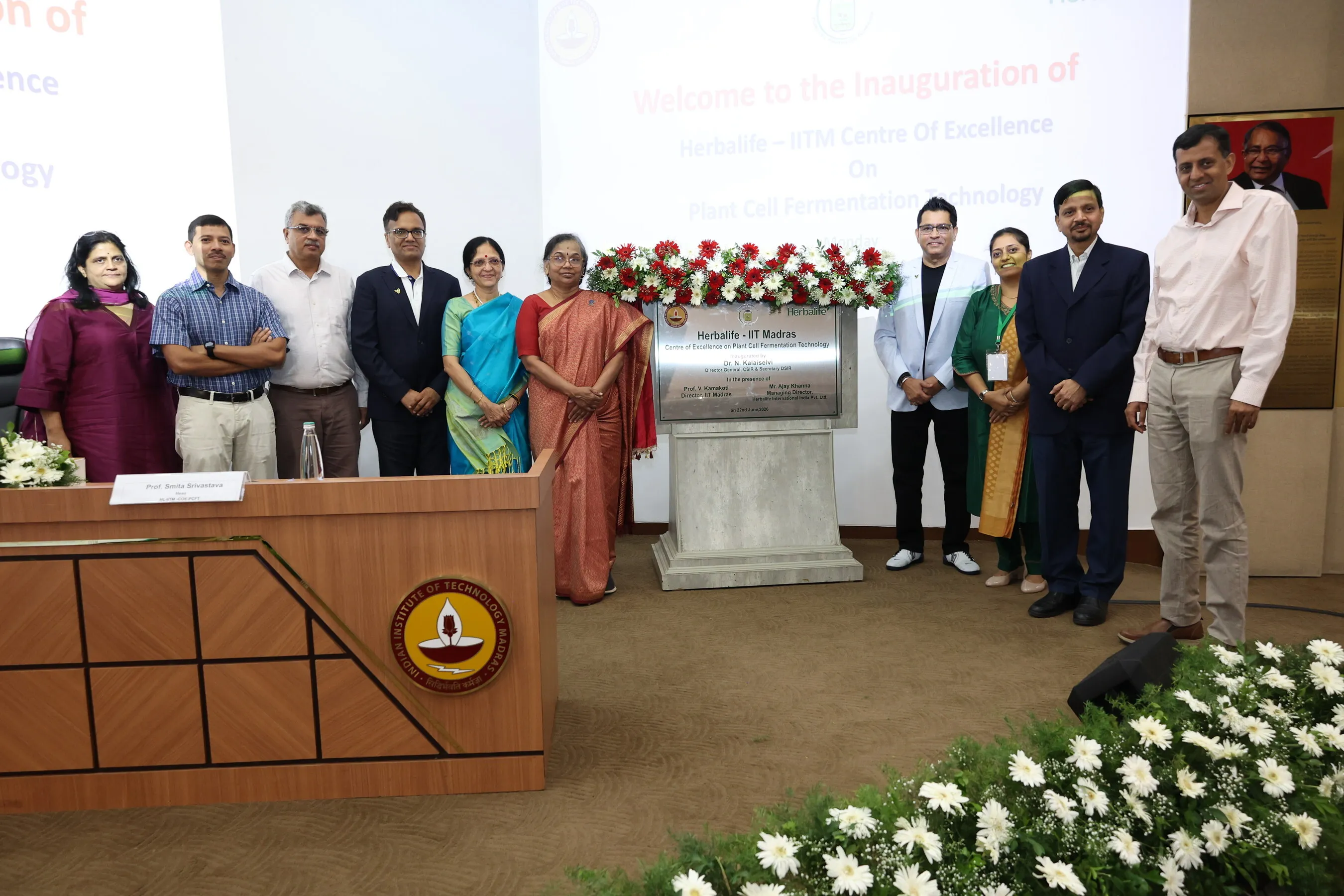 Herbalife and IIT Madras Launch India's First Centre of Excellence on Plant Cell Fermentation Technology