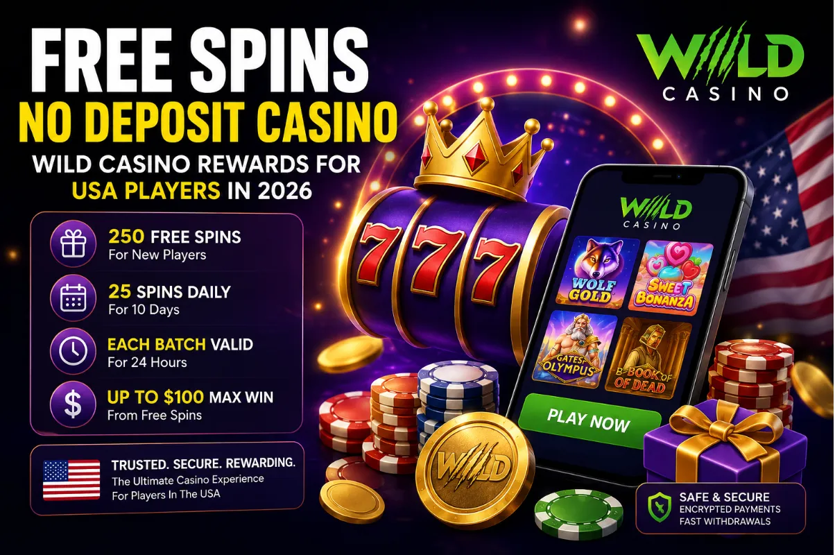 No Deposit Bonus Casino 2026 | Wild Casino Launches 200 Free Spins No Deposit Bonus