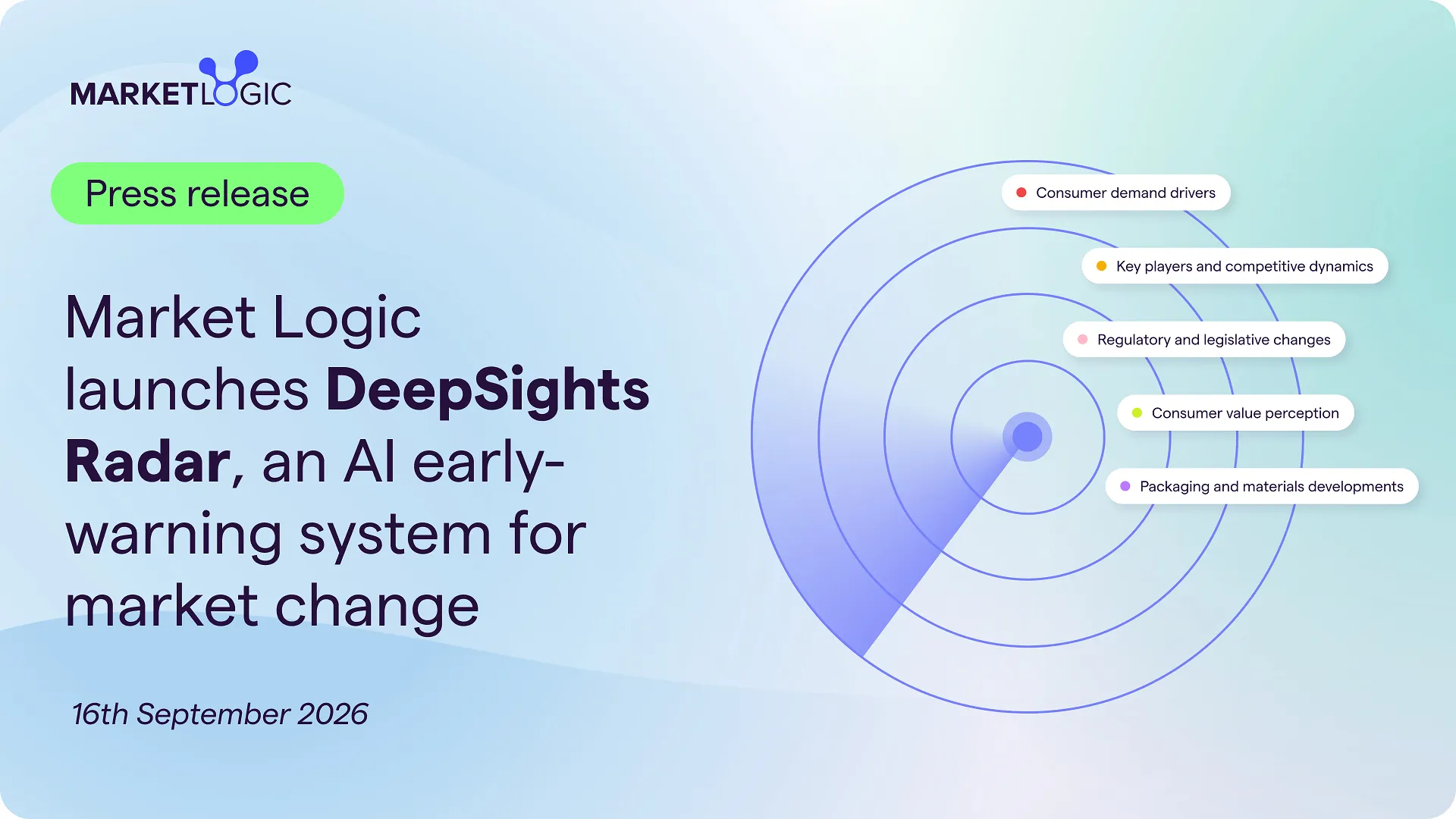 Market Logic Software Launches DeepSights Radar, an AI Early-Warning System for Market Change
