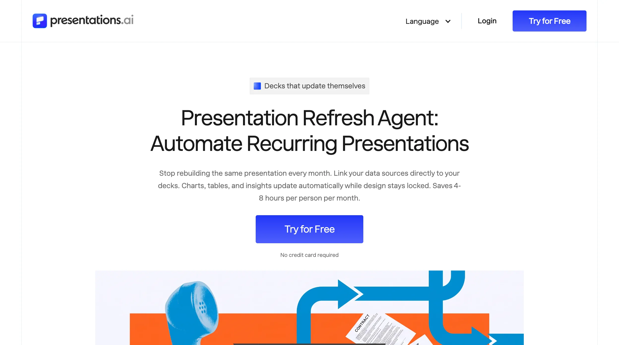 Gamma AI Alternative for Business Presentations.ai Automated Presentation Refresh From Salesforce, Snowflake and Google Sheets
