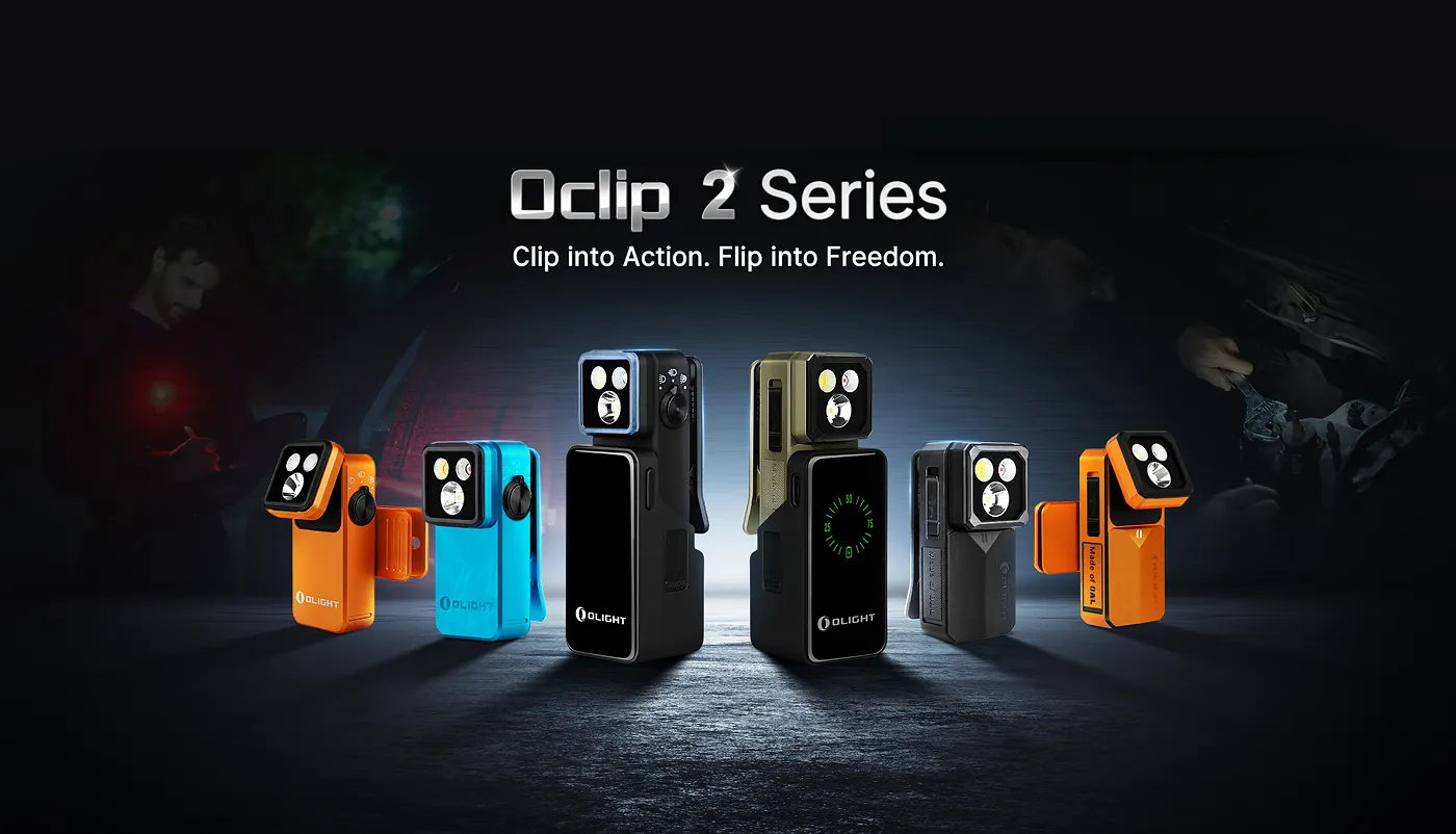 Olight's Best-Selling Clip Light Evolves: Oclip 2 Series Rotates and Tilts to Aim Where You Need It