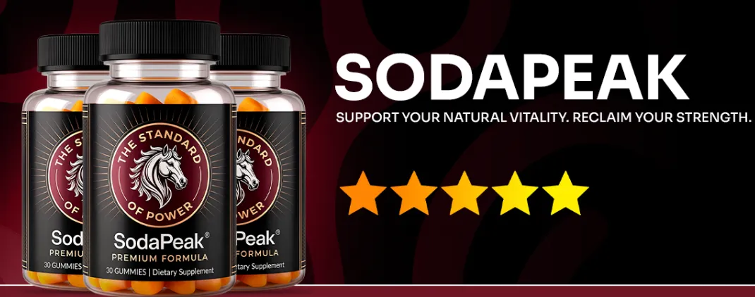 Soda Peak Introduces Soda Peak Gummies for Men with Muira Puama, Maca, Catuaba, Green Tea, Caffeine and Ashwagandha, 82 mg